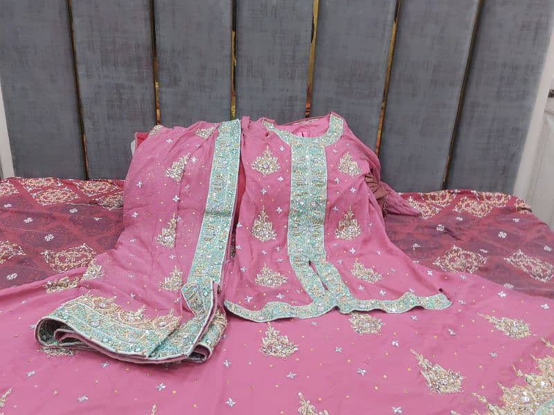 Lehnga in pink colour charming look and lush condition 0