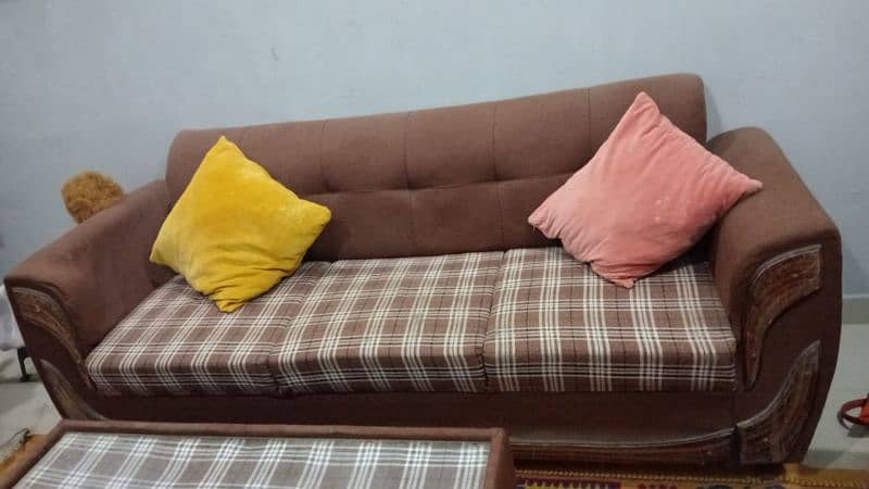 5 seater sofa set with table 3