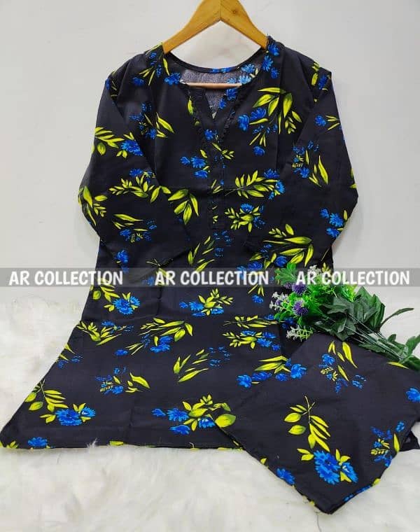 2pcs womens stitched suit cotton printed 9