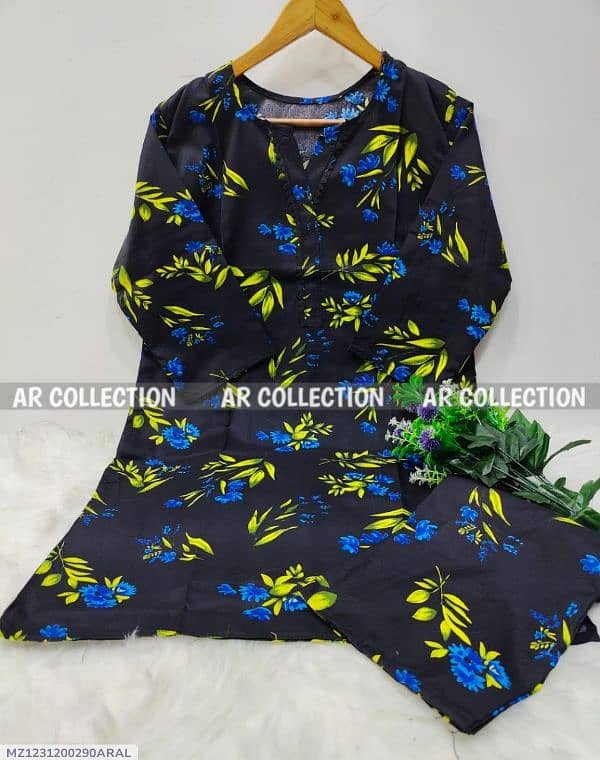 2pcs womens stitched suit cotton printed 10