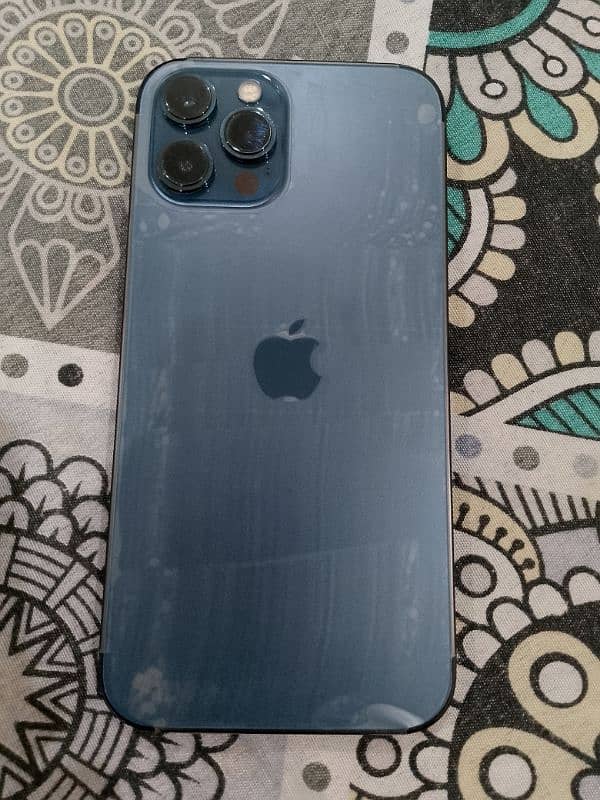 I phone 12 pro max Blue colour 128 GB 2