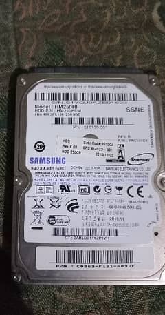 New. Originally SUMSUNG HARD DISK 250 gb MEMORY