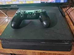 Ps4 slim 500 gb with 2 games Cricket 24 and goust of tusamni