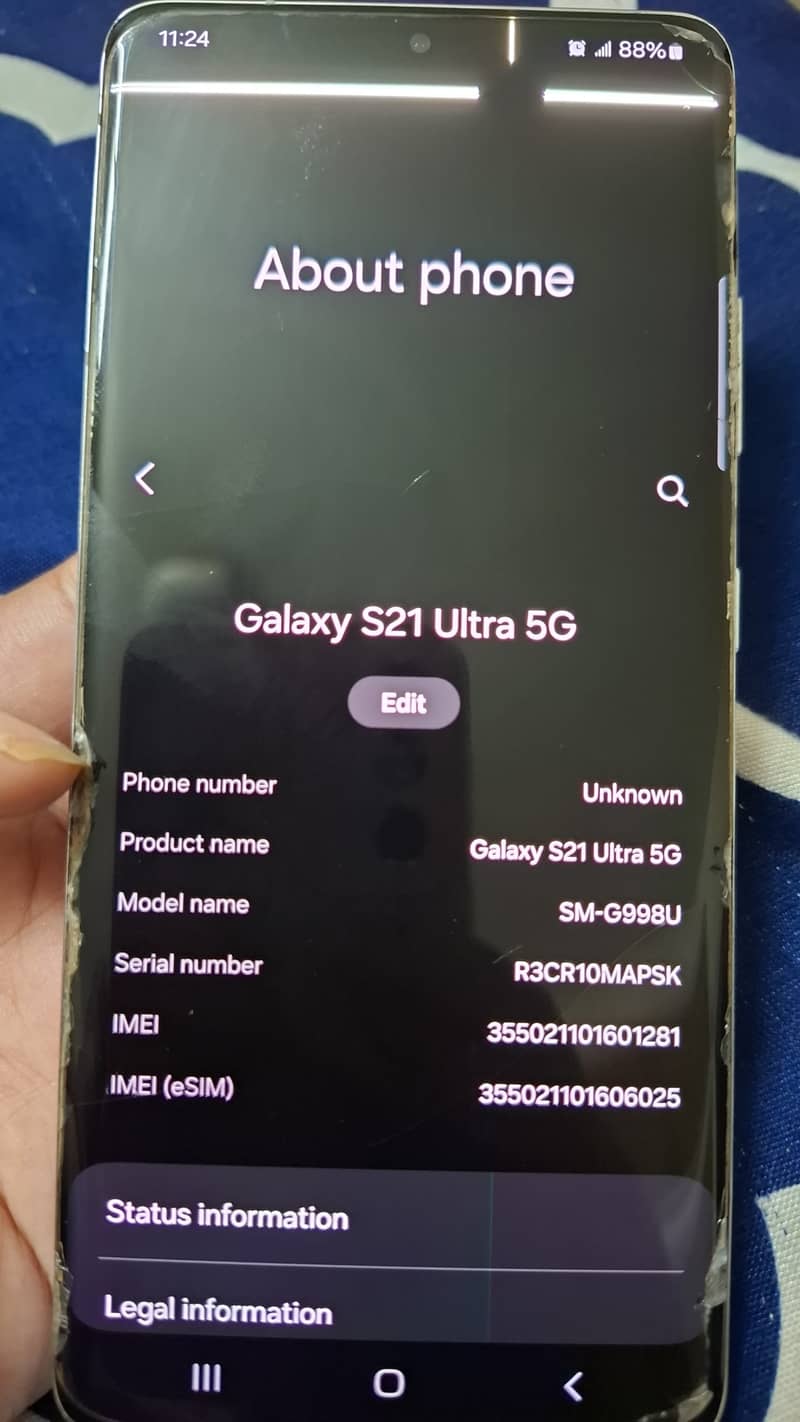 Samsung galaxy S21 Ultra 12/128 3