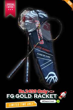 FG GOLD RACKET Brand New Condition without joint.