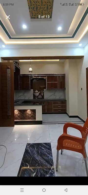 Raiz ul Jannah Rafi qamar road New brand Spanish 4.5 marly proper double story house for sale 9