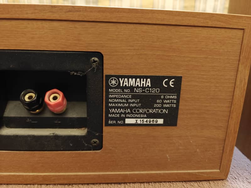 Yamaha NS-C120 Centre with Two Front NS-90 Speakers 6