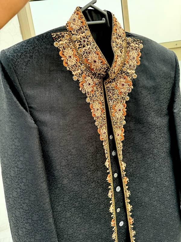 sherwani black 1