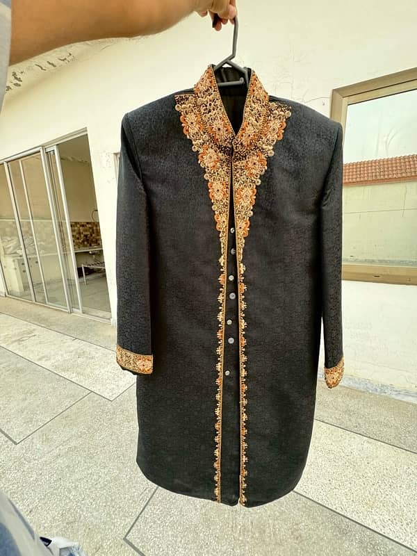 sherwani black 3