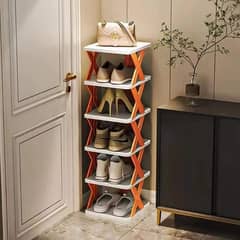 X corner shoe rack