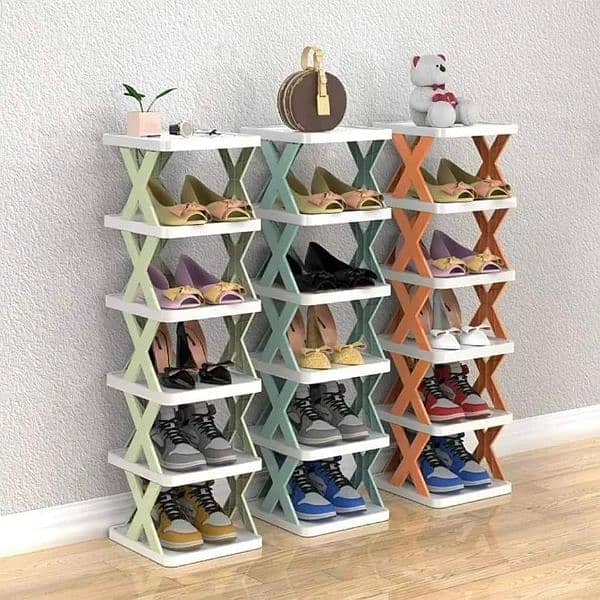 X corner shoe rack 3