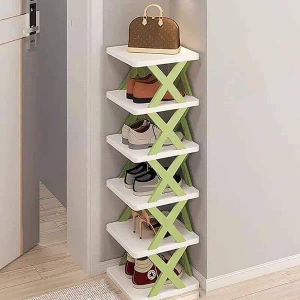 X corner shoe rack 6