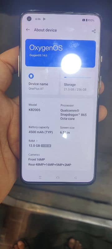 OnePlus 8t 12/256 Silver colour 4