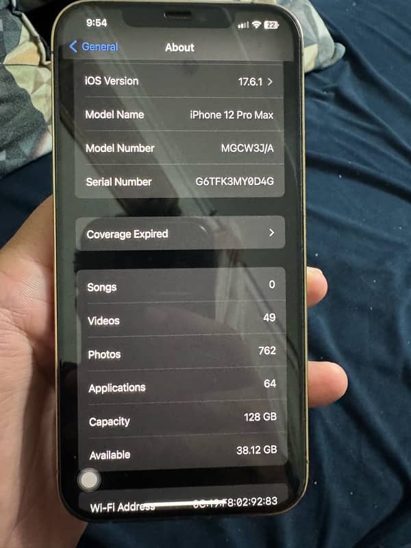 iphone 12 pro max 128 gb pta approved 2