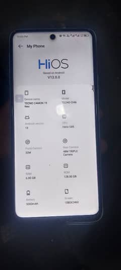Tecno camon 19 neo 0