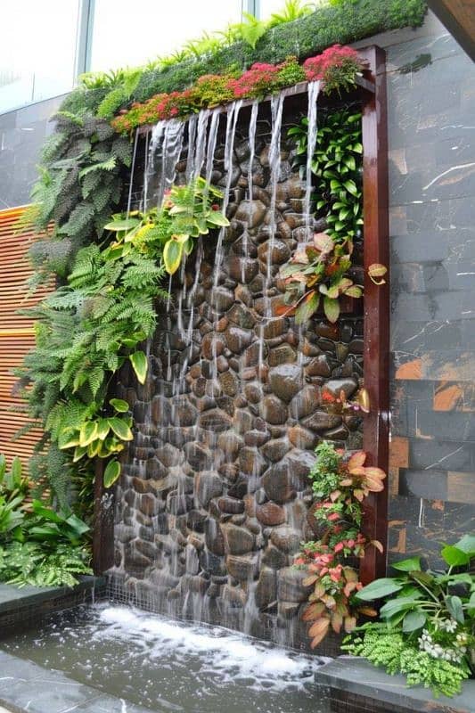 Waterfall - Fountain - Water Features - Vertical Garden - Pool 2