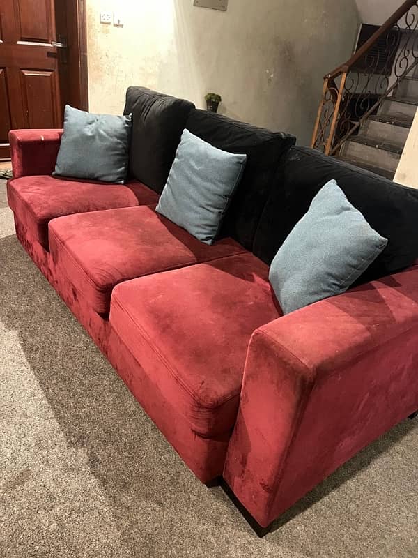 6 Seater sofa set new condition 1