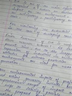 handwriting assignment work