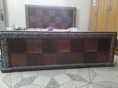 king size bed with mattress,side tables, dressing table