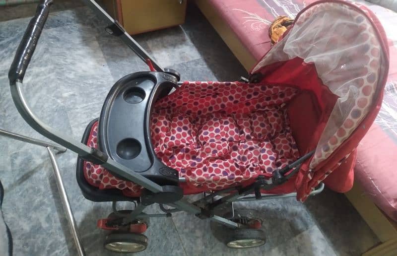 17 inch baby girl imported coat and 1 used pram for sale 8