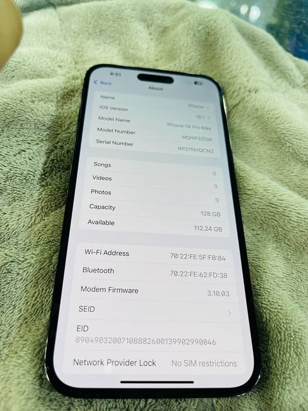 iPhone 14 Pro Max (128GB) PTA approved 5