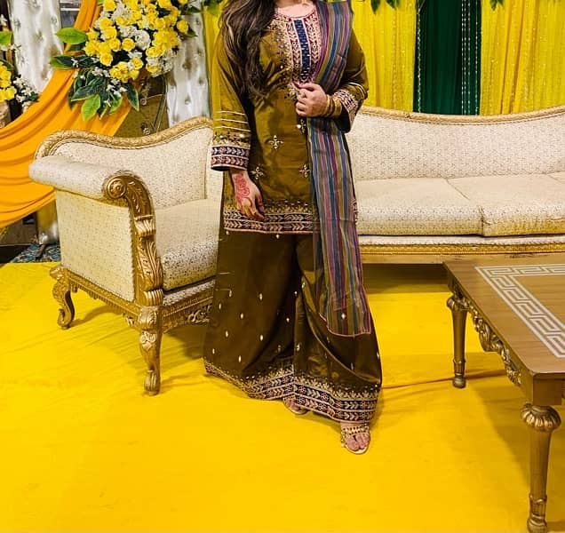 wedding dress ,garara Mehndi dress 2