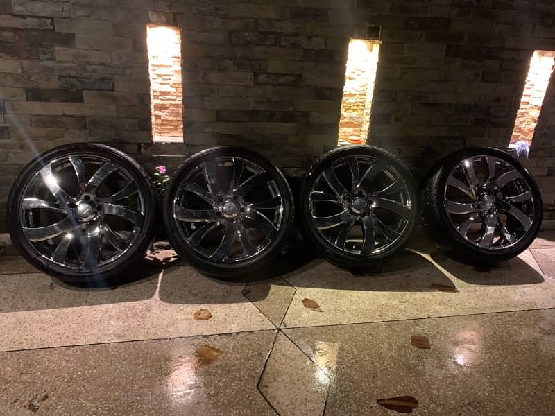 Alloy rim tires 1