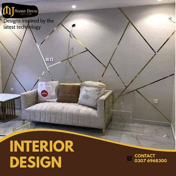 wall decor brass look pvc strip  pvc golden  for wall  self adhesive 0