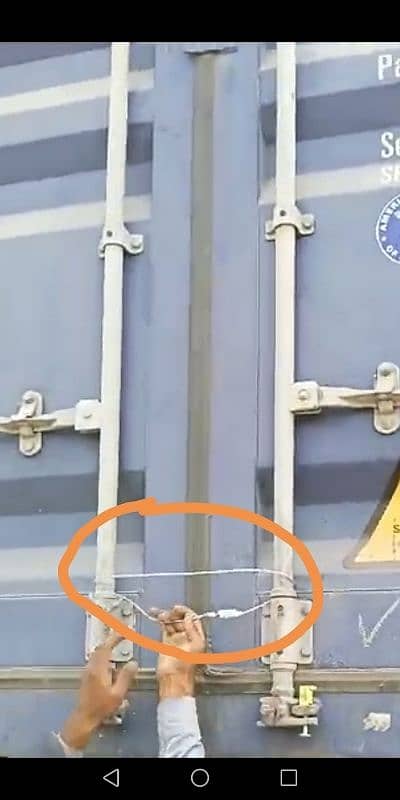 container security wire lock seal 1