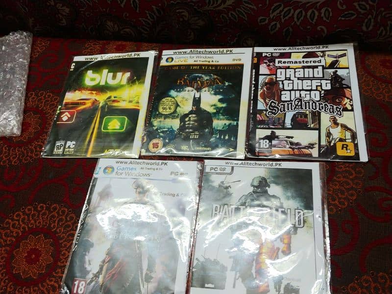 Batman Arkhm Asylum, GTA SanAndres, Asasin's Cred 3, Blur, Battlefield 0