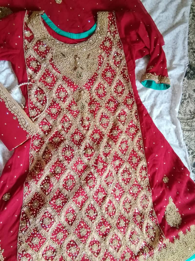 Sharara with long shirt in good Condition 10