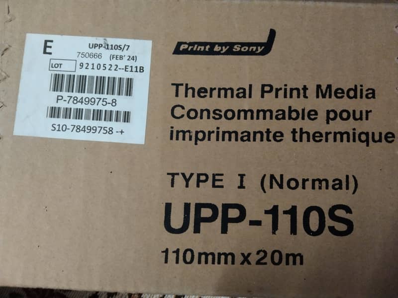 Sony Thermal roll 3