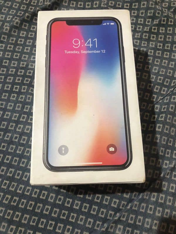 I phone X PTA approved with box 6