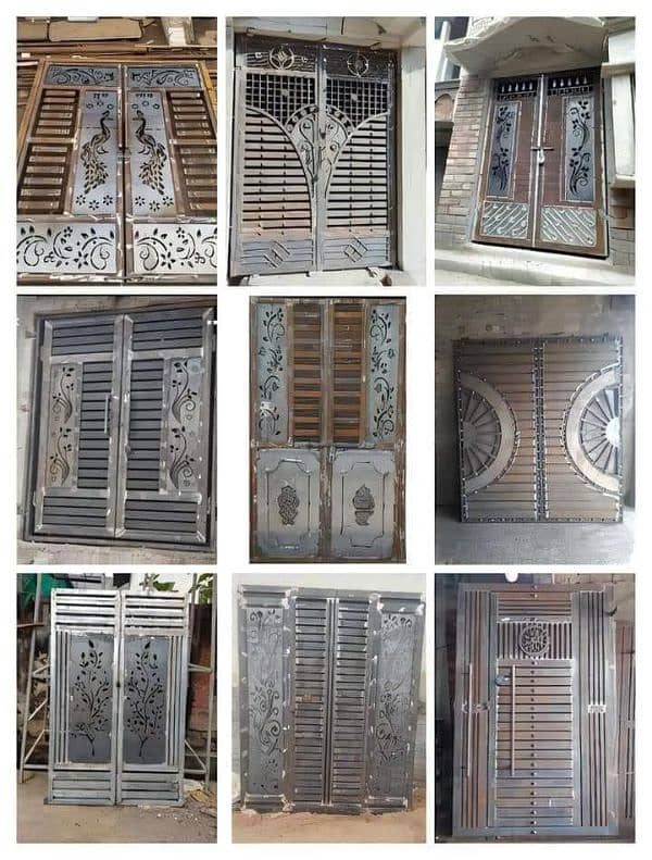 Iron, Allumunium, glass , Stainless steel, brass and UPVC 10