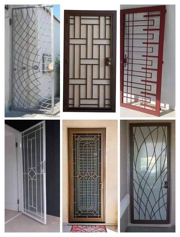 Iron, Allumunium, glass , Stainless steel, brass and UPVC 13