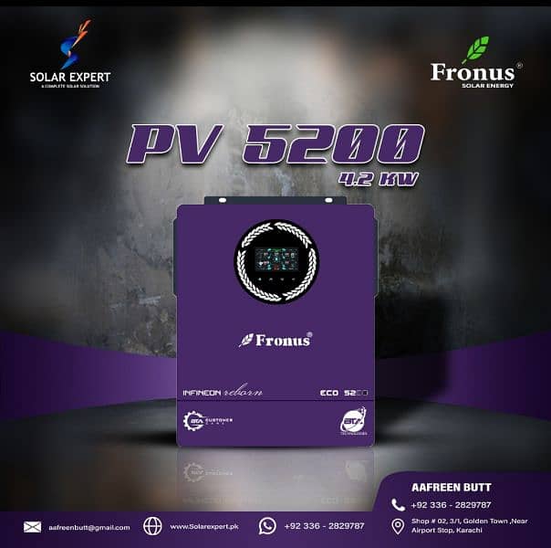 Fronus solar inverter pv 5200/7200 @ Best price 1