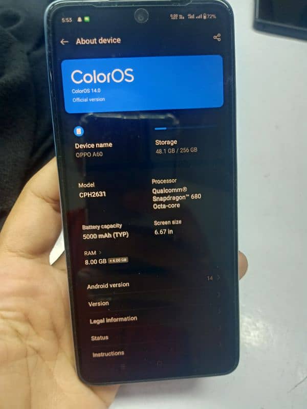 Oppo A60 8/256 Urgent Sale 3 Days Use 1