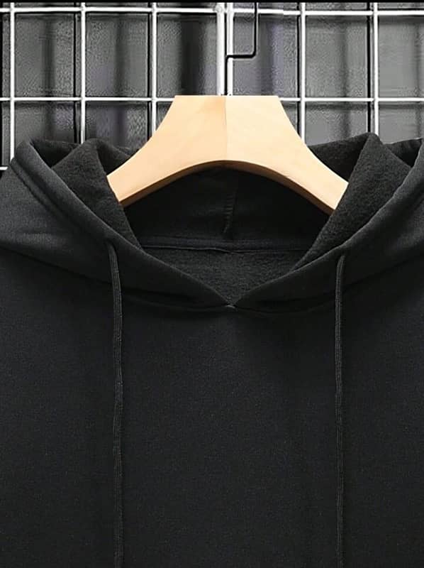 1 Pc Mens Fleece Plain Hoodie 1