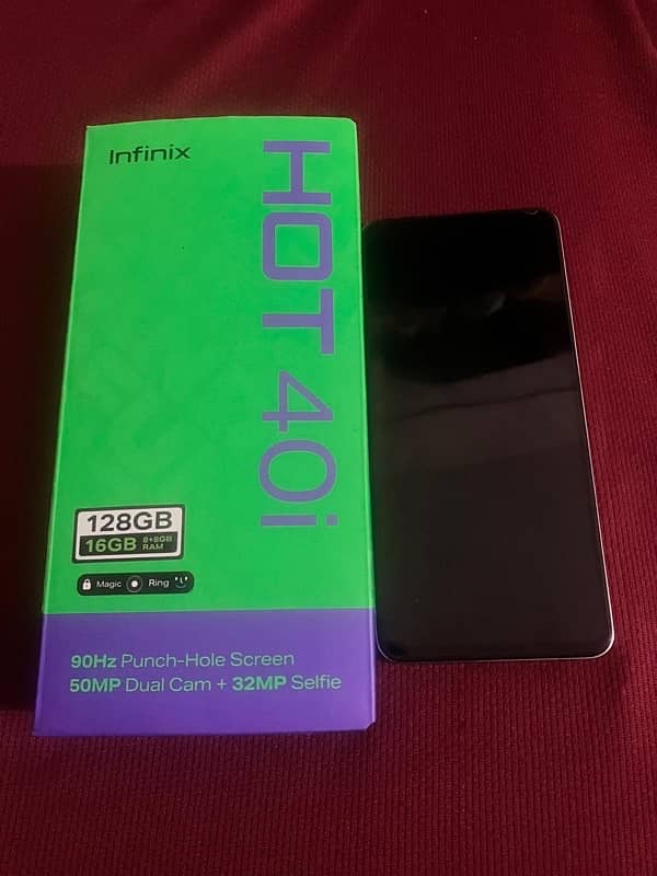 Infinix hot 40i 8+8 / 128gb ( 10 Months warrnty) 4