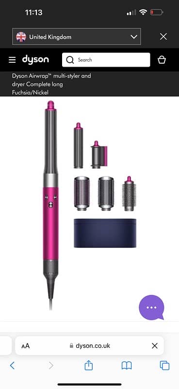 Dyson Airwrap styler and dryer complete set 1