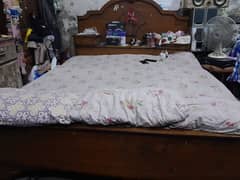 Wooden double bed(without mattress)