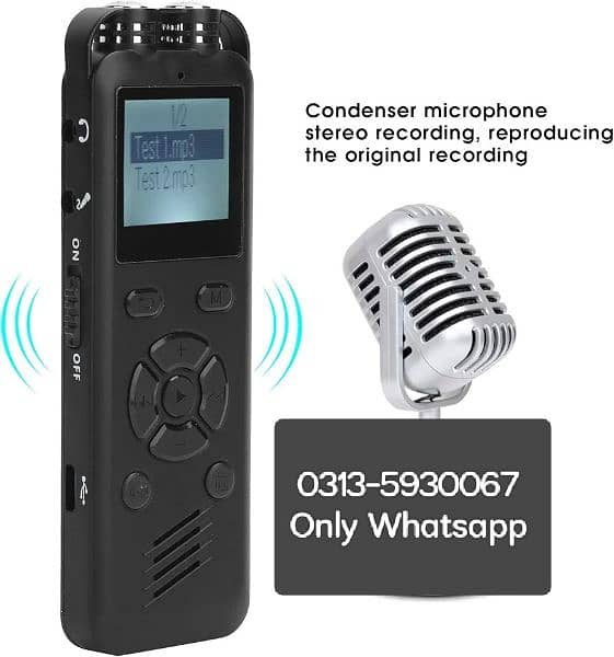 Digital voice recorder 32GB Dictaphone Digital Audio Voice Recorder 0