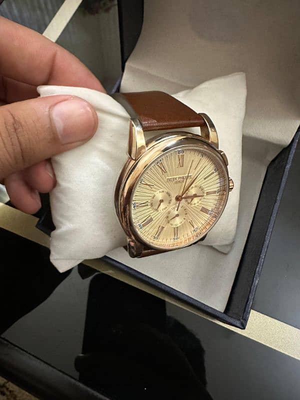 Luxury Men's Patek Philippe Geneve Automatic chronograph Watch 3