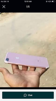 iphone 7plus rose gold clr 10/9 cndition pta aproved