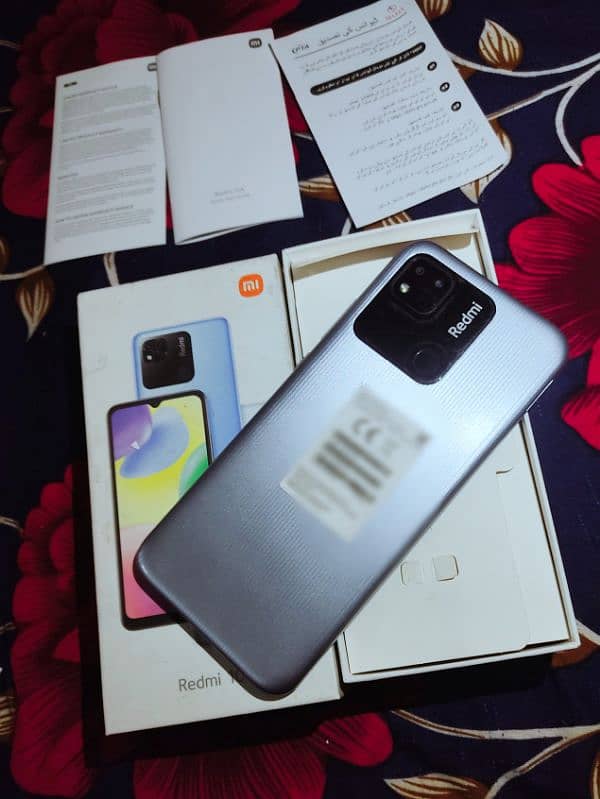 Redmi 10A 3 64 with box urgently sale 4