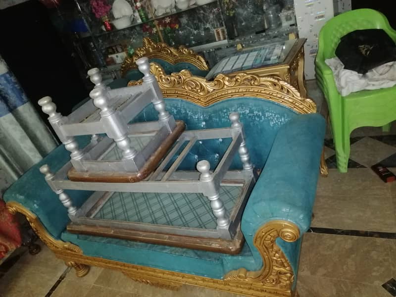 7 Seater sofa set, Dewan & table set 1