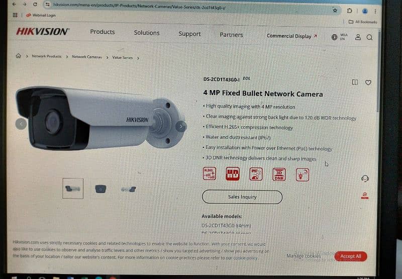 HIKVISION IP 4 MP CCTV Camera 0