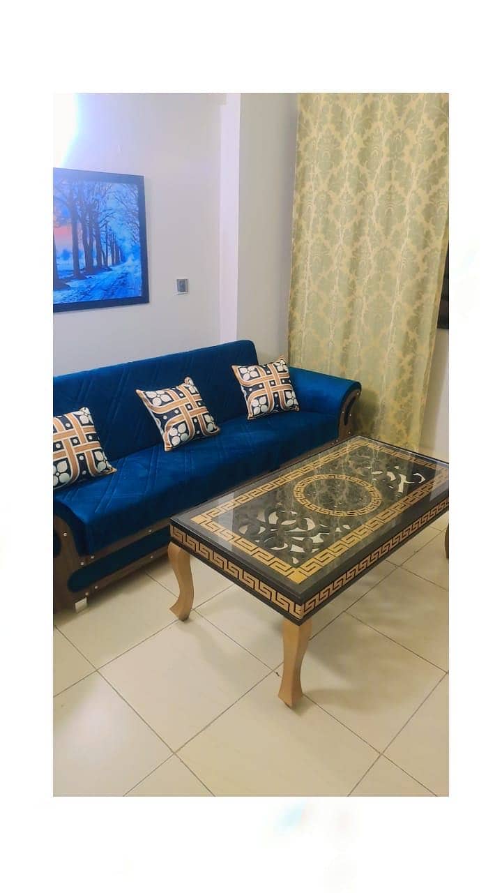 602 sq ft 1 bed furnished apartment Defence Residency DHA 2 Islamabad for rent 8