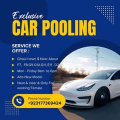 Car Pooling & pick & Drop services