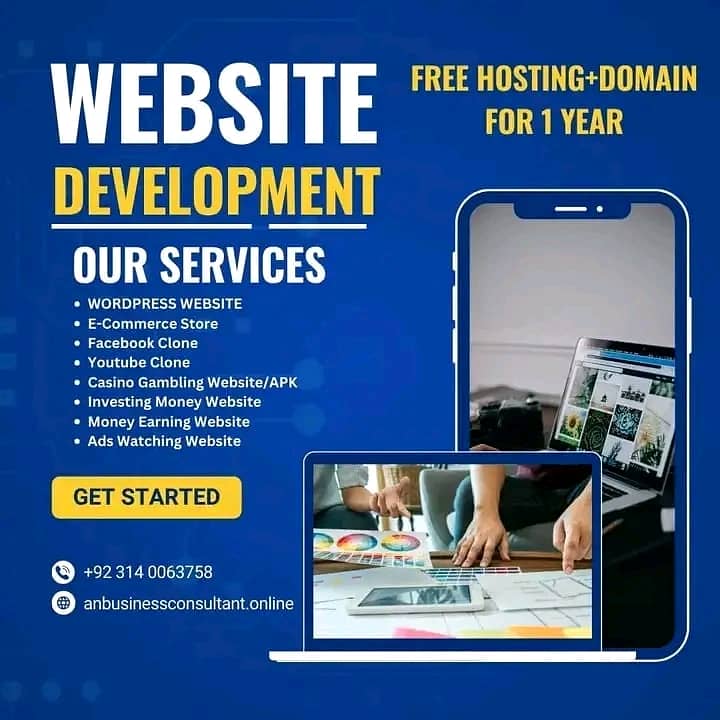 Web Development+App Development Free Hosting+Domain For 1 year 0